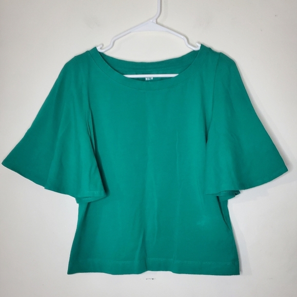 Anthropologie Maeve Feminine Flirty Flowy Sleeve Top Size Medium - Picture 1 of 8